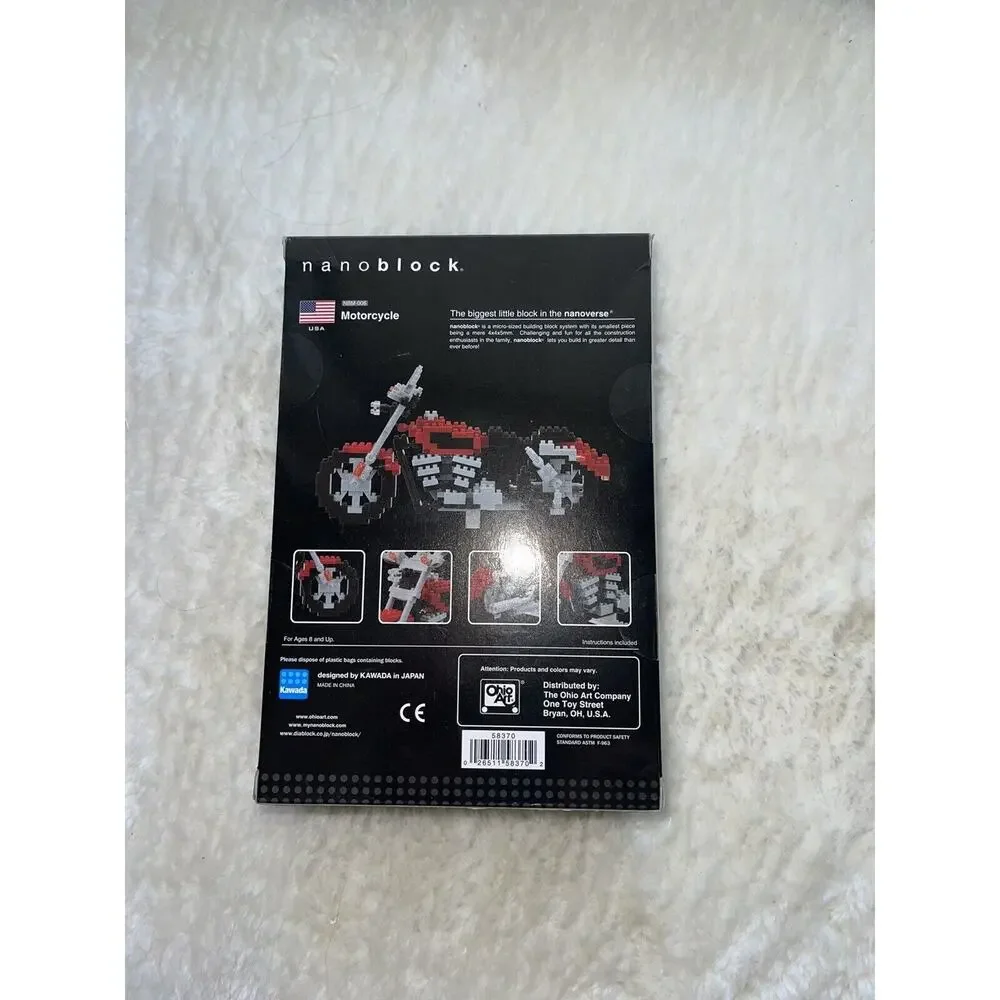 NANOBLOCK Motorcycle Micro Sized Building Block Over 440‎ Pc Nbm-006 Brand NEW